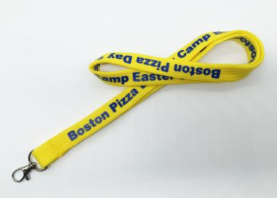 China Yellow Beautiful breakaway badge lanyards For Hanging Employee ' S Card for sale
