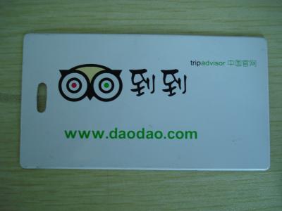China Poseedor de una tarjeta de identificación del PVC del plástico transparente con el material de la protección del medio ambiente en venta