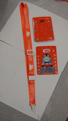 China Polyester / ABS Material Badge Holders Lanyards For School Id  for sale