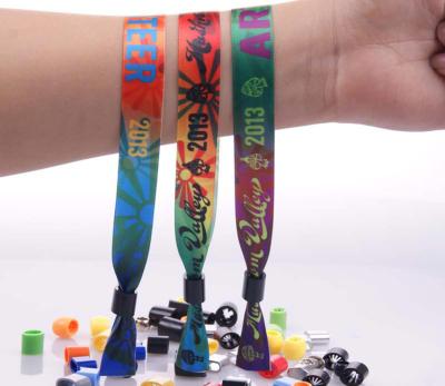 China Professional Event Wrist Bands , Adjustable Fabric Wrist Band For Kids for sale
