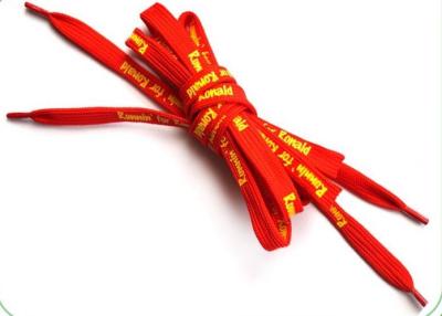 China Personalized Shoe Laces , Red Boot Laces With BSCI Certificate for sale