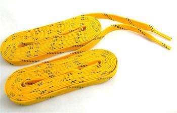 China Durable Yellow White Color Custom Shoe Laces For Kids / Adult for sale