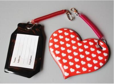 China Different Size Multi Shape PVC Luggage Tag For Business Cards for sale