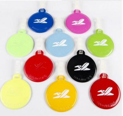 China PU Leather Material Personalized Travel Luggage Tags For Kids for sale