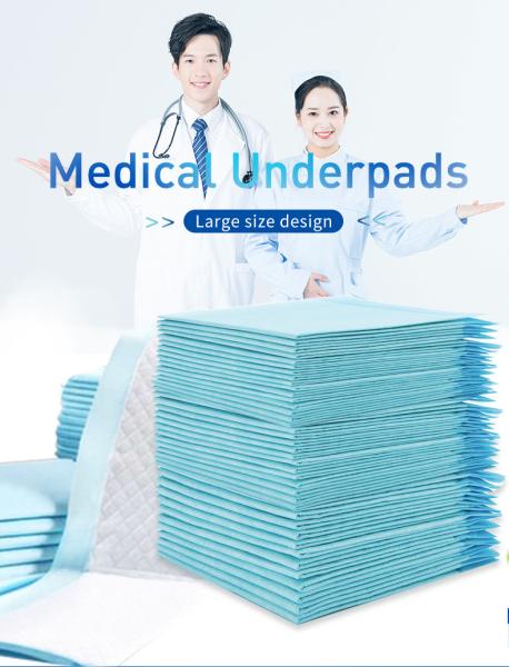 Quality PE Backsheet Waterproof Incontinence Bed Pads for Hospital Nurses 0.5kg for sale
