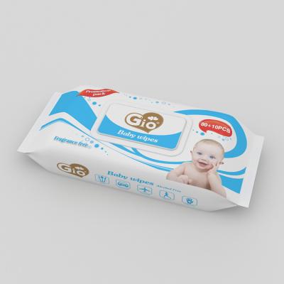 China Pure Water Baby Wipes for Skin Hand and Mouth Cleaning 20*15cm No Alcohol for sale