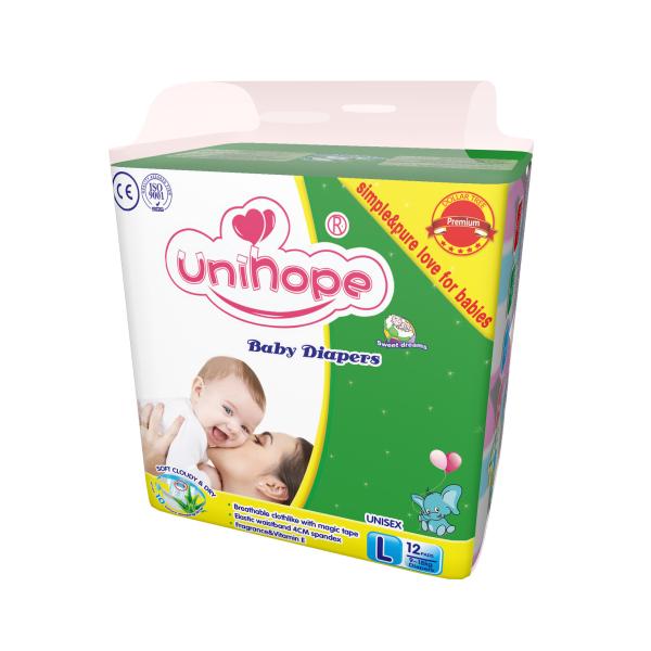 Quality Newborn Baby Diaper with Imported Grade B Pants Printed Design and Imported SAP for sale