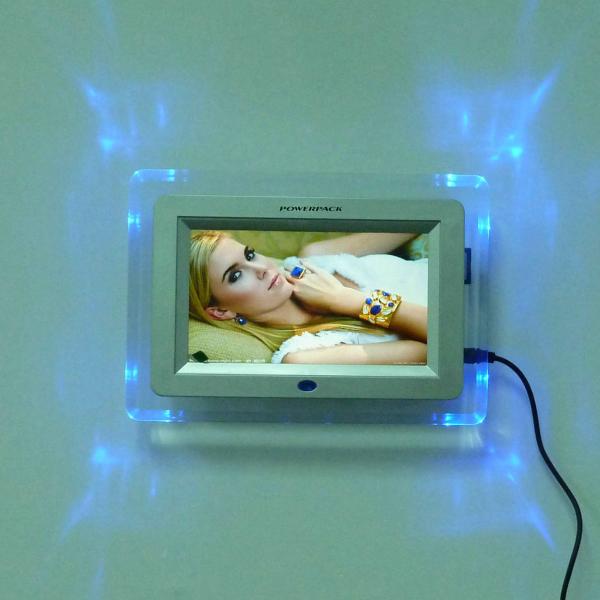 Quality Apple shape Acrylic Electronic Digital Photo Frame 250-300cd/m2 Brightness 4 for sale