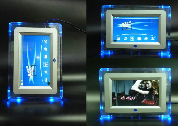 Quality Apple shape Acrylic Electronic Digital Photo Frame 250-300cd/m2 Brightness 4 for sale