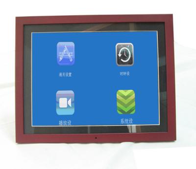 China Unique 15 Inch Video High Resolution Digital Picture Frame With Wood Frame for sale