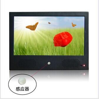 China Black 10 Inch Wall Mount Motion Sensor Digital Photo Frame Support Display Fix for sale
