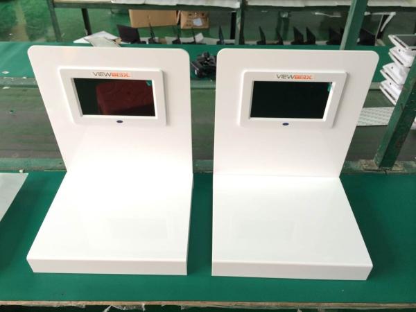 Quality 7 Inch 5MM White Acrylic POS LCD Display With 128MB - 8GB Flash Memory Card for sale