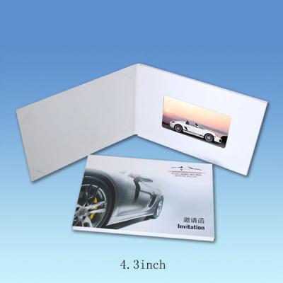 China 4.3 Inch Gift Custom Video Greeting Cards for sale