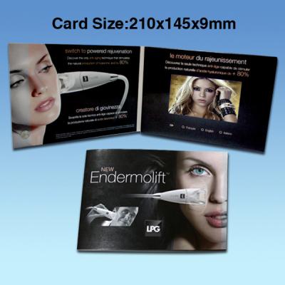 China 5 Inch Battery Operated Calendar Promotional Video Card Brochure 480*272 for sale