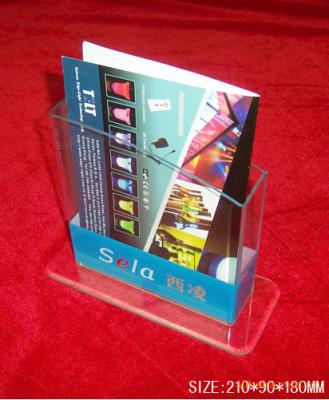 China Hotel / Restaurant Transparent Acrylic Literature Display Stands With 0.8-12mm Thickness for sale