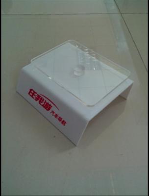 China Advertising Black Box Transparent Acrylic Display Stands / Brochure Holder for sale