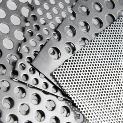 China 10mm 309 Stainless Steel Perforated Plate Square Hole 2mm-50mm Mesh Metal Plate for sale