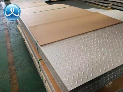 China AISI Embossed Stainless Steel Diamond Plate Sheets / SS 304 Chequered Plate for sale