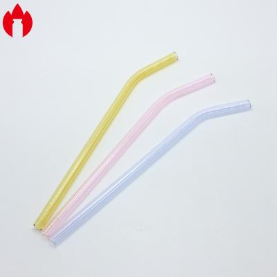 China Canudos personalizados de vidro de alto borosilicato coloridos à venda