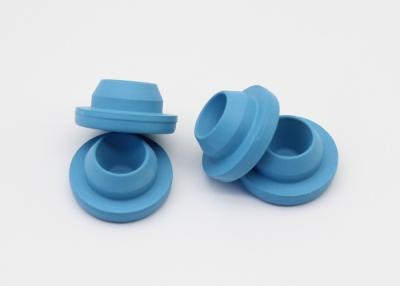 China Ethylene Oxide Sterilized Blue Pharmaceutical Rubber Stoppers For Injection Vial for sale