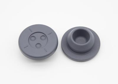 China Medicinal Grey Butyl Rubber Stopper , Rubber Stoppers For Pharmaceuticals for sale