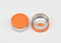 China 13mm Orange Pharmaceutical Injection Vial Caps With Pre-indentation for sale