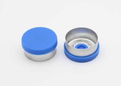 China 15mm Flat Blue Oral Liquid Vials Use Pharmaceutical Flip Off Caps for sale