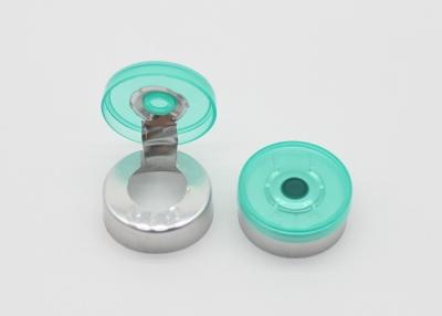 China Pharm Standard Medication Vial Flip Caps Transparent Green Color With High Safety for sale