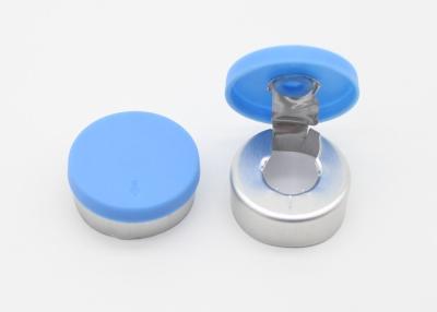 China 20.3*7.3mm Tear Off Caps Customized Logo Plastic PP And Aluminum Material for sale