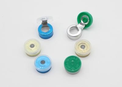 China 13mm Multi Color Aluminum Plastic Caps , GMP Standard Tear Off Seal for sale