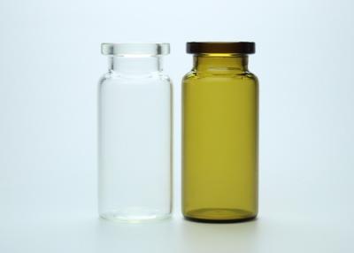 China transparente oder bernsteinfarbige medizinische benutzte Borosilicat-Glasrohr-Phiole 10ml zu verkaufen