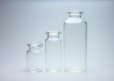 China Kapazitäts-transparente Farbe der Borosilicat-Glasrohr-Phiolen-2ml 6ml 10ml 20ml zu verkaufen