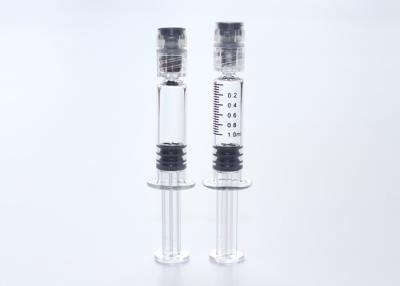 China Neutral Glass Prefilled Luer Lock Tip Syringe 1ml Capacity CE Approval for sale