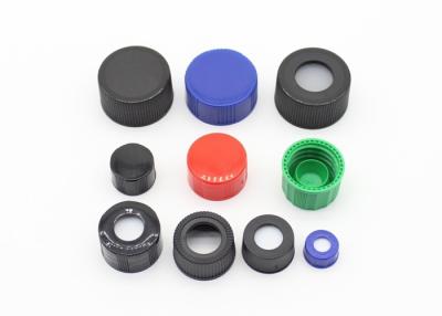 China 13mm 18mm 24mm Plastic Screw Covers , Screw Plastic Cap For Threaded Bottle for sale