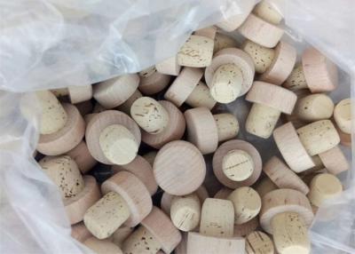 China Customized Small Wooden Vial Cork Non Spill Type For Glass Bottle Vials for sale