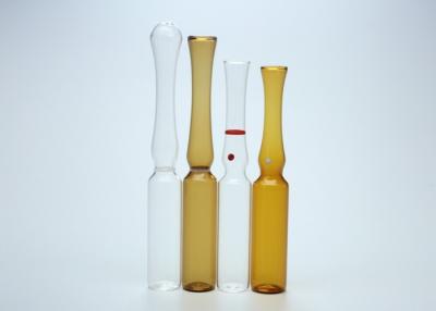 China 2ml Empty Glass Ampoules Clear And Amber Color For Injection Medicine ISO Certificated for sale