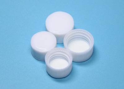 China 13mm White Threaded Plastic Cover Caps PP Material For Screw Bottle for sale