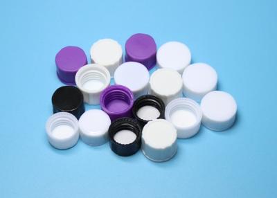 China PP Material Plastic Vial Screw Cap , 14mm White Screw Caps For Screw Vials for sale