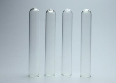 China 10*75mm 3ml Glass Test Tubes Transparent Color With Round Bottom for sale