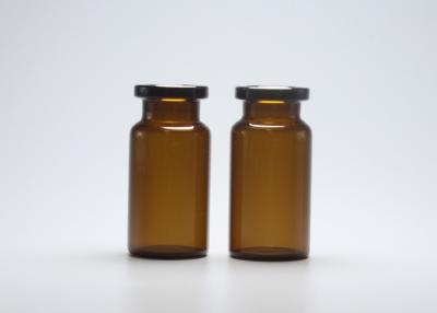 China envase de cal sodada del frasco de la botella de cristal de la medicina superior minúscula ambarina 8ml en venta
