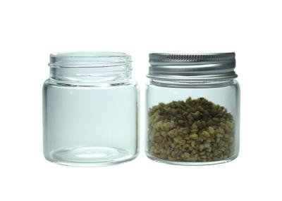 China 47*50mm 50ml Wide Mouth Screw Thread Mouth Glass Jar Container for sale