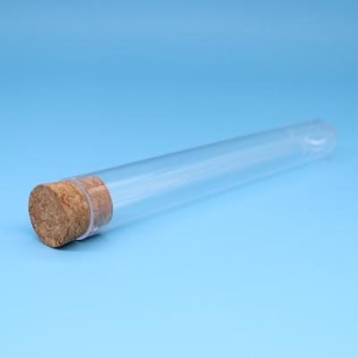 China Tubo de ensayo de cristal con el tapón del corcho para el equipo de laboratorio en venta