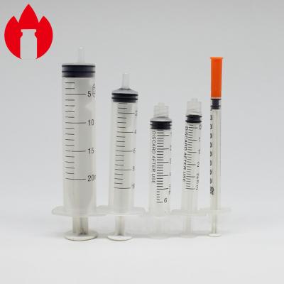 Chine le volume liquide de seringue de médecine de seringue en plastique jetable vide de 1ml 2ml 3ml 5ml 10ml à vendre