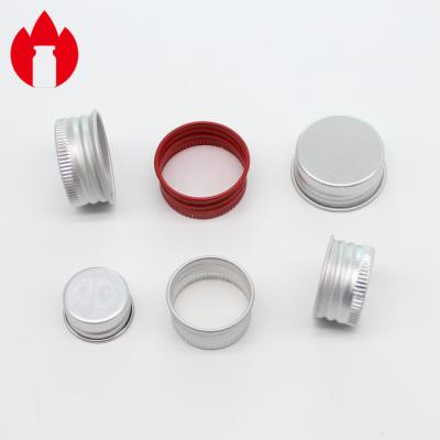 China 18-28mm Metal Aluminum Screw Caps With PE Gasket for sale