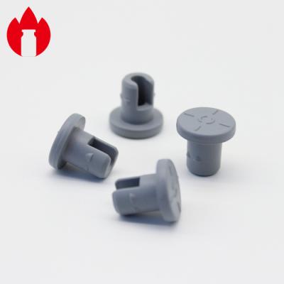 China Brominated Butyl Round Rubber Stopper , Rubber Test Tube Stoppers For Glass Vials for sale