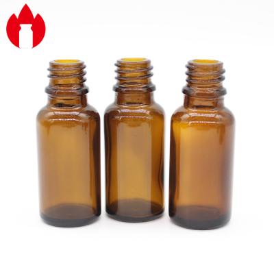 China 20ml Brown Glass Essential Oil Bottle Hot Stamping Frosting for sale