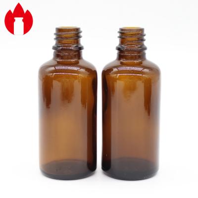 China vidrio de cal sodada de 50ml Amber Essential Oil Glass Bottle en venta
