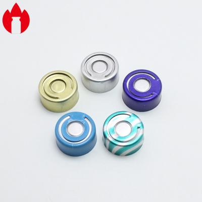 China 13mm Tear Off Aluminum Cap Size Color Can Be Customized for sale