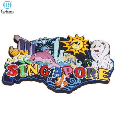 China Pantone Color Custom Rubber Patches Die Cut Cute PVC Fridge Magnet for sale