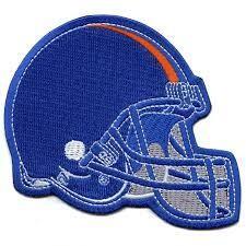 China Iron On Sew On Embroidered Logo Patch Football Fans Favorite Team Helmet for sale